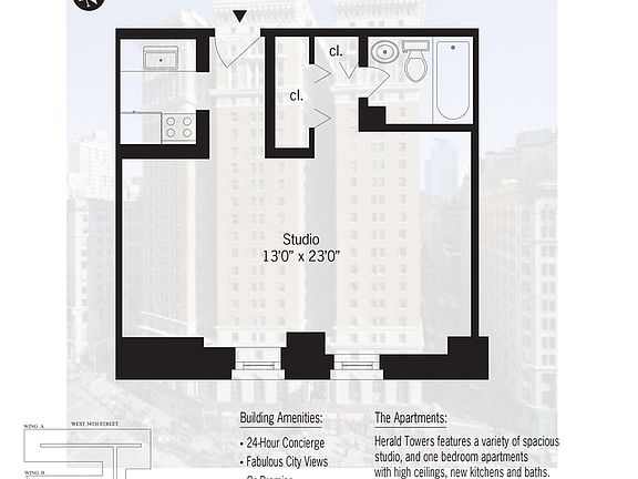 2nd image of 50 W 34th St APT 20B4