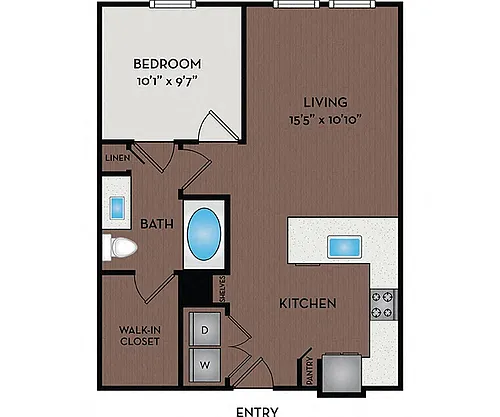 Floor plan 11F1A to 11F1D
