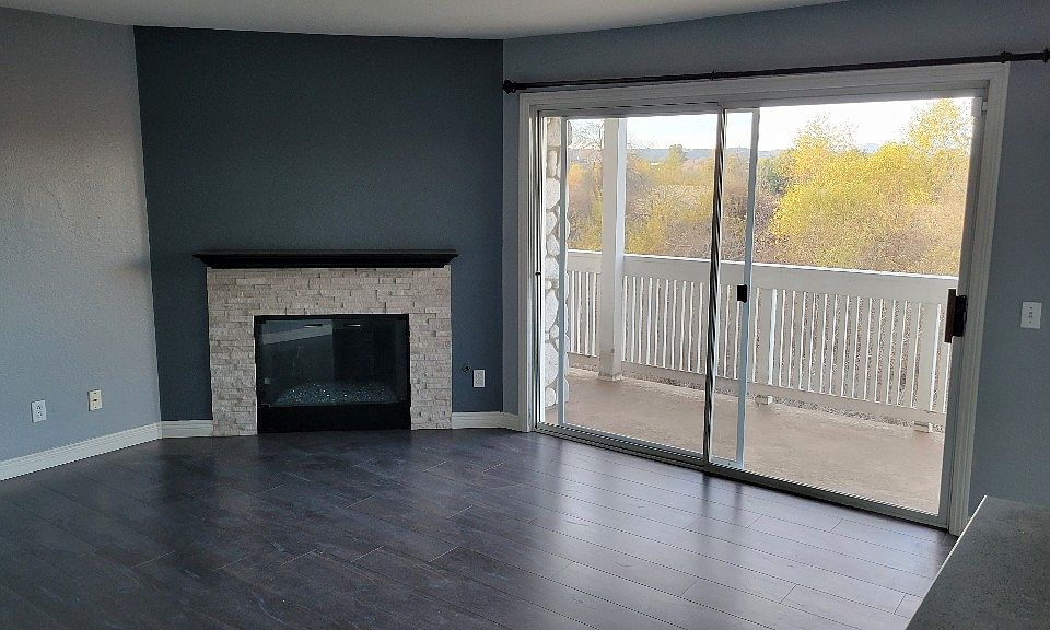 Living Room, Fire Place and Balcony
