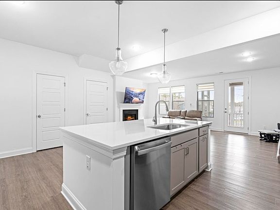 Quartz counter top in living room