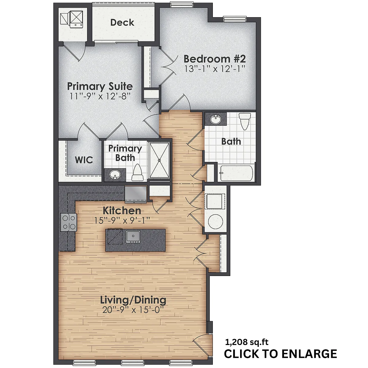 Floor plan Triplex B