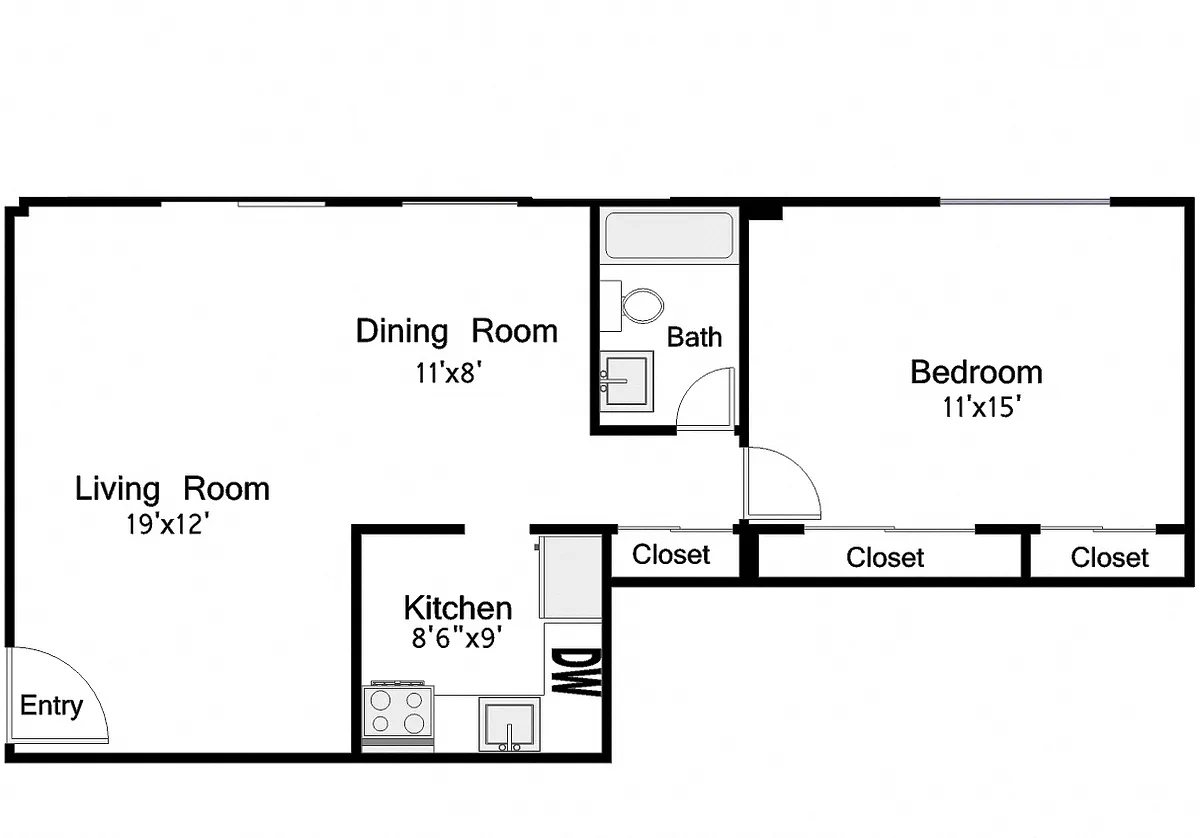 Floor plan Tuckahoe II - Langston Blvd/North Harrison