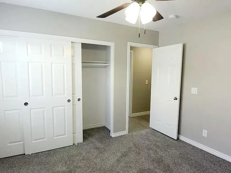 Large second bedroom with spacious closets