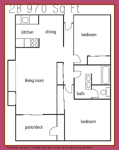 Floor plan 2BWD
