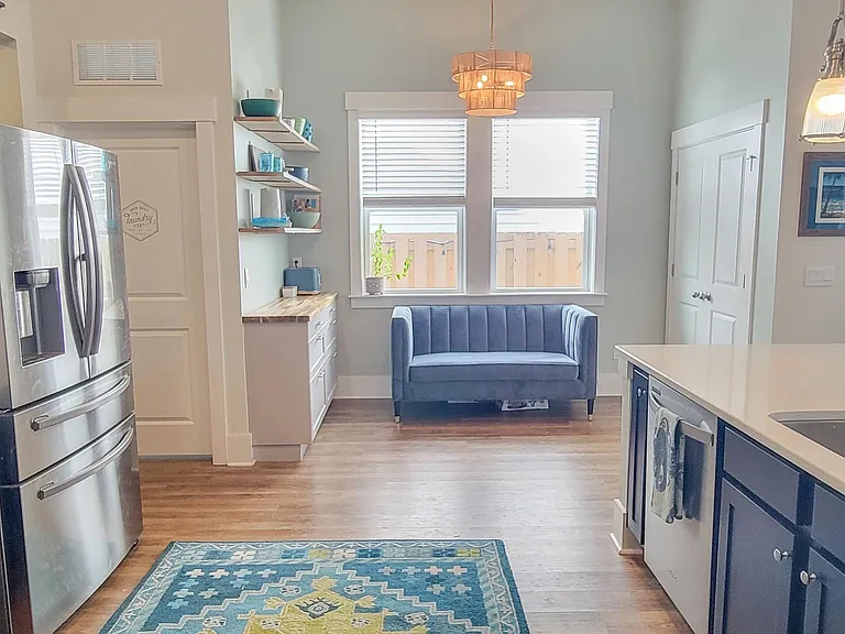kitchen and breakfast nook and pantry