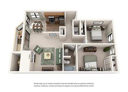 Floor plan 2x1 Large