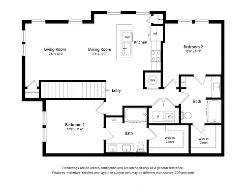 Floor plan B1B