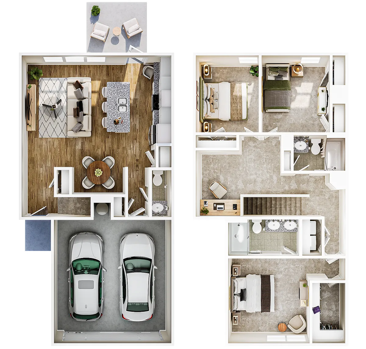 Floor plan Townhome A