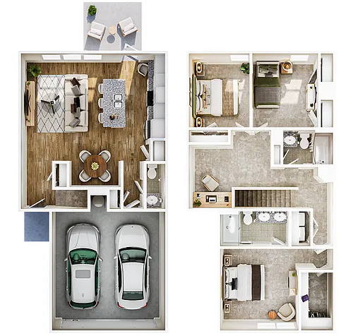 Floor plan Townhome A