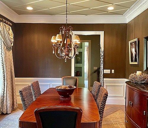  Dining Room w/brick inlay