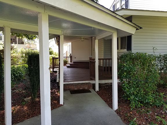 Covered entrance from carport