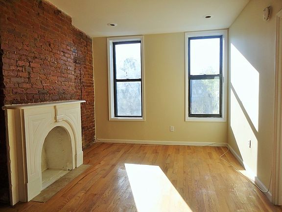 living room with faux fire place
