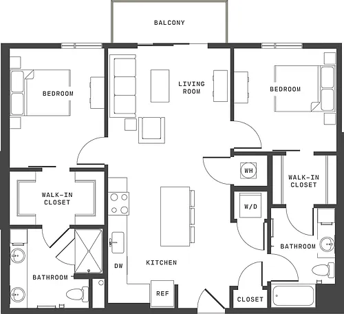 Floor plan B1B