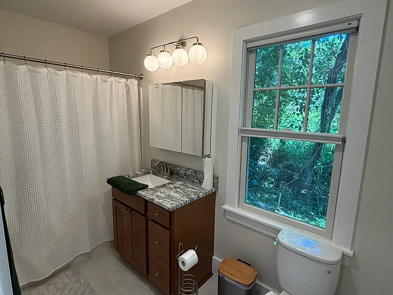 Downstairs: bathroom