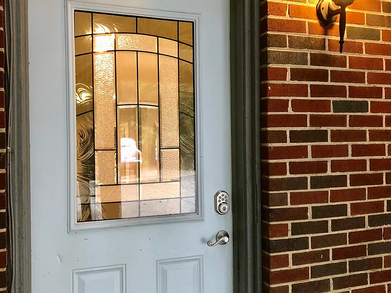 Private entrance under patio