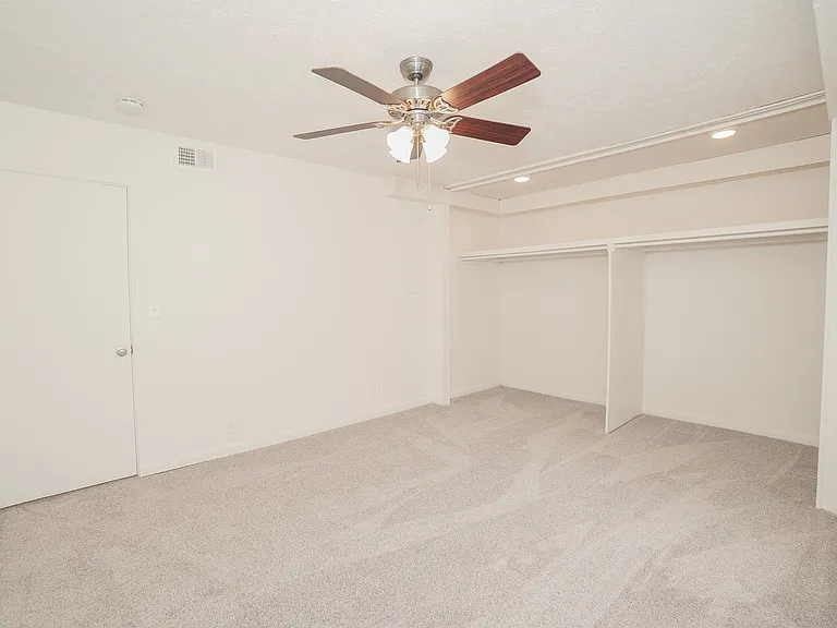 Second Bedroom with Built In Open Closet Storage