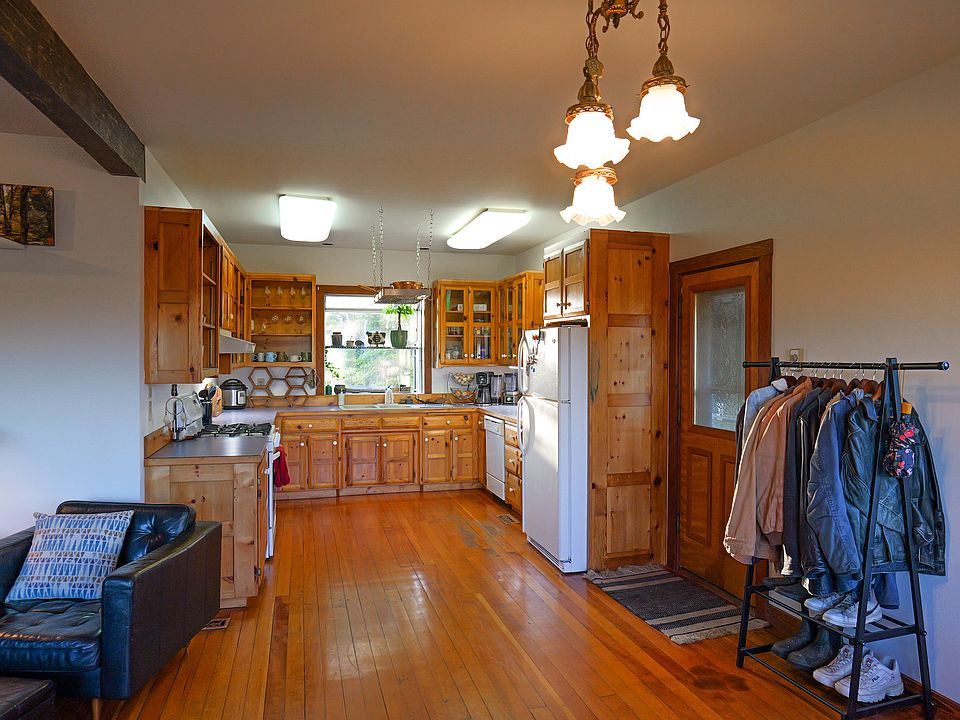 Entry into kitchen/living space