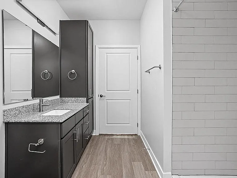 Elegant Bathroom with Granite Countertops