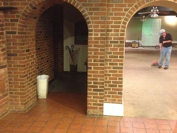 Entrance to very back room banquet hall