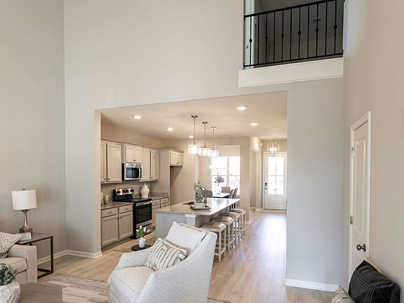 Great room into kitchen