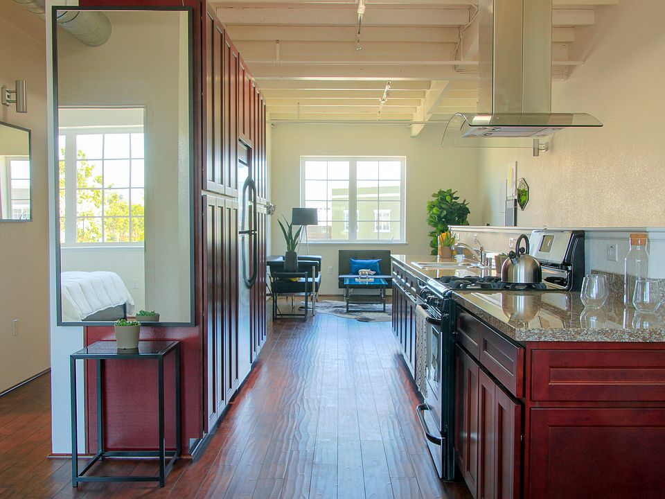Cabinets to store all your items - GE appliances - GAS STOVE - Fridge and dishwasher with Oven Range Hood
