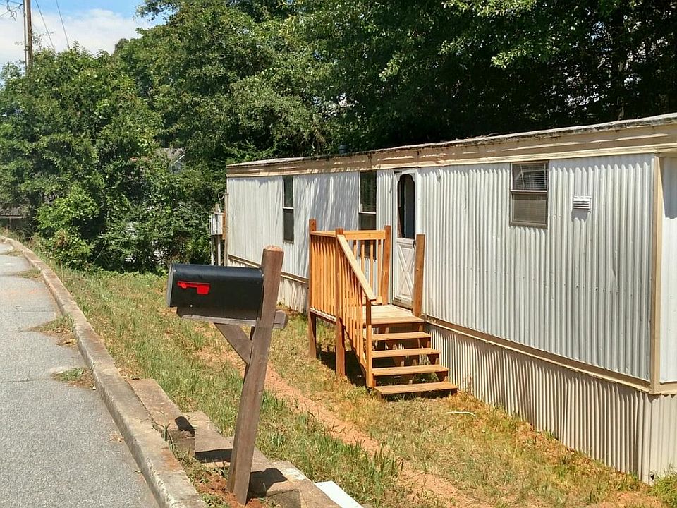 Front of mobile home