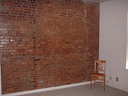 Exposed brick wall
