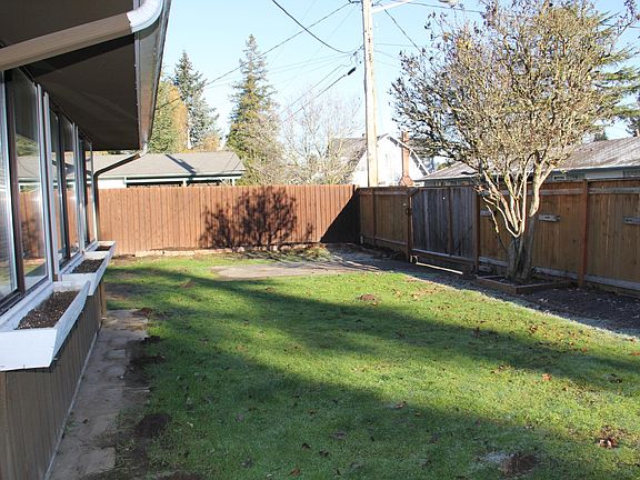Large fenced back yard