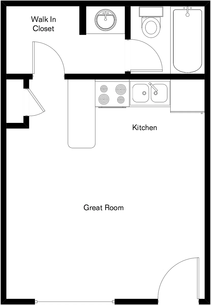 Floor plan Studio