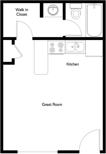 Floor plan Studio