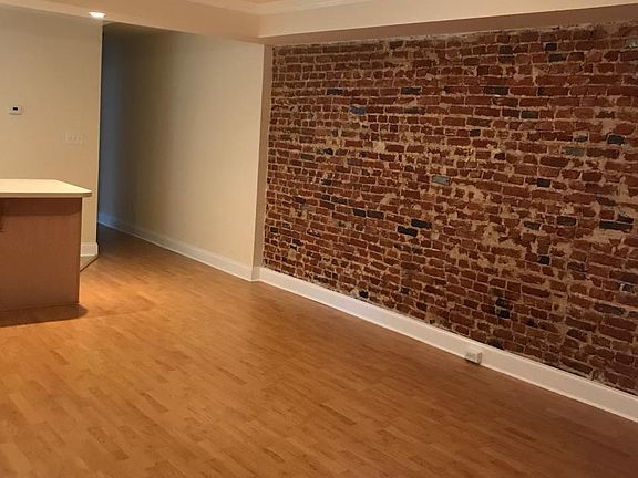 Brick wall in living room