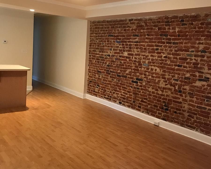 Brick wall in living room