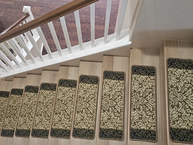 Upstairs.