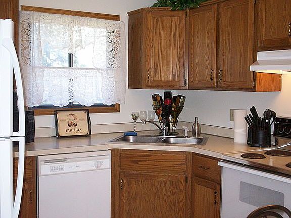 Kitchen viewed from dining