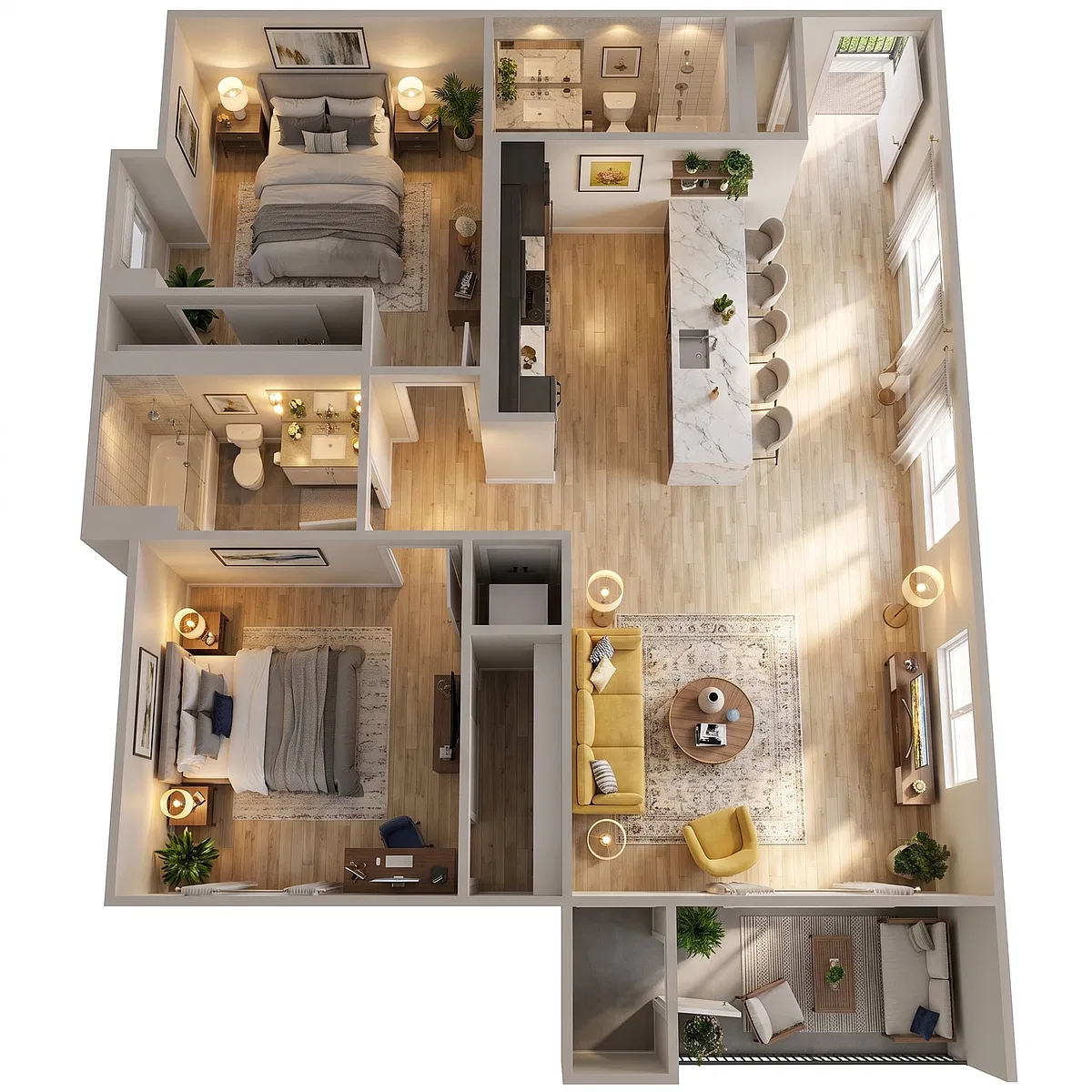 Floor plan B2