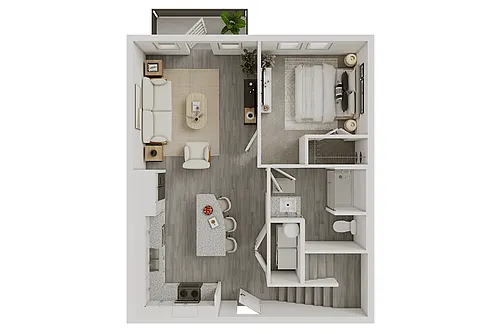 Floor plan A1 + Rooftop Terrace