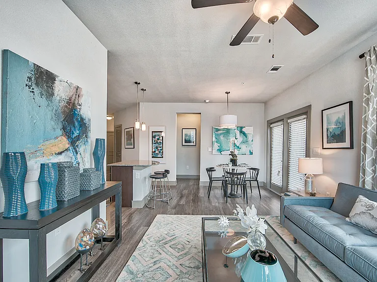 Connected Dining and Living Space