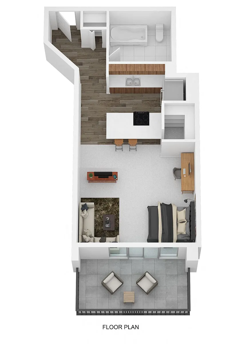 Floor plan Studio Apartment