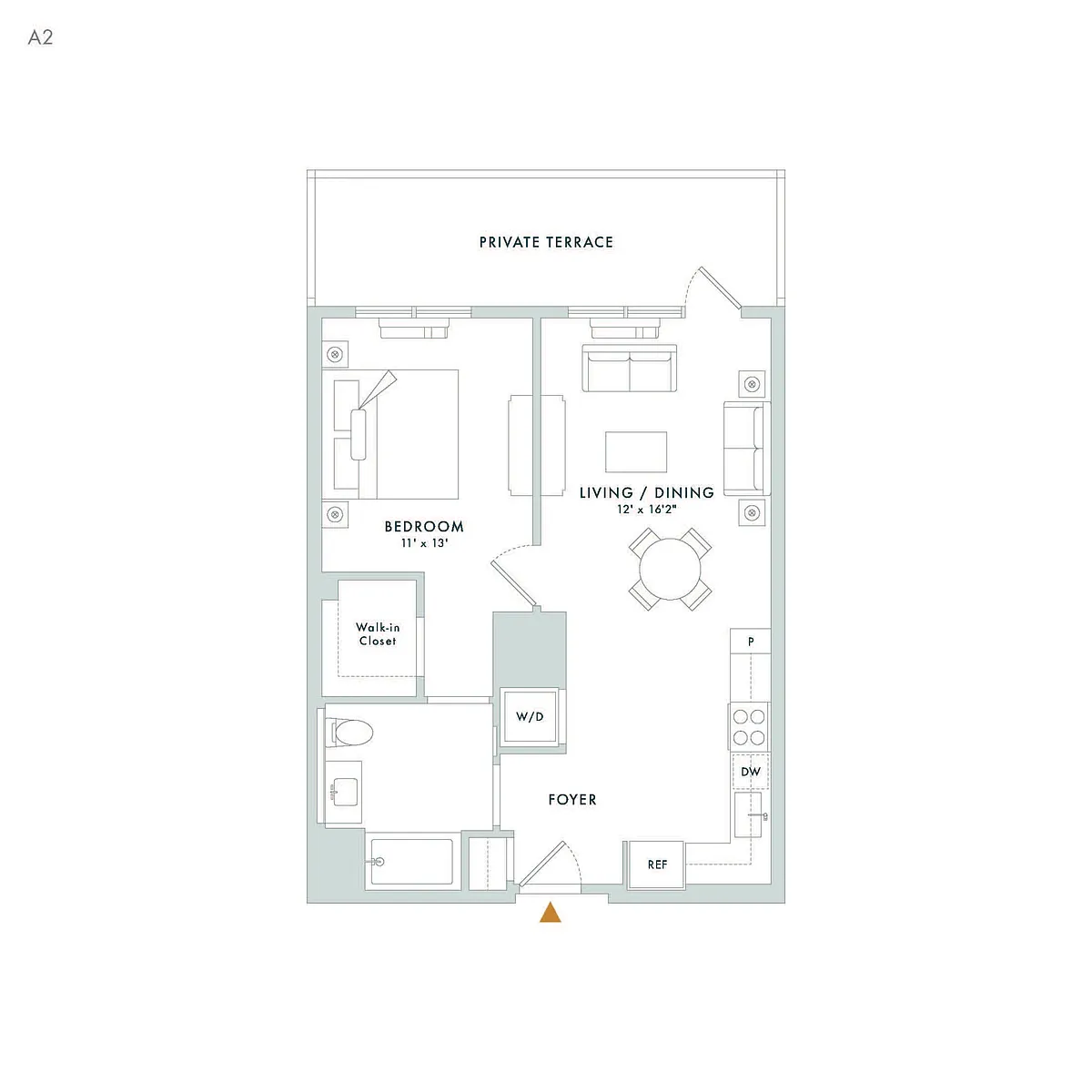 Floor plan A2 - Terrace