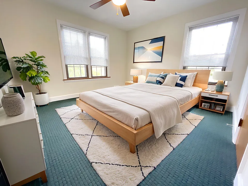 Virtually Staged Bedroom
