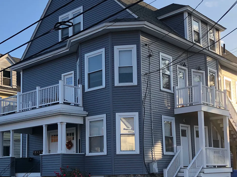Outside of house. Unit is on the first floor