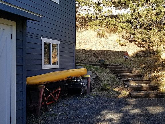 Path to upper unit entrance