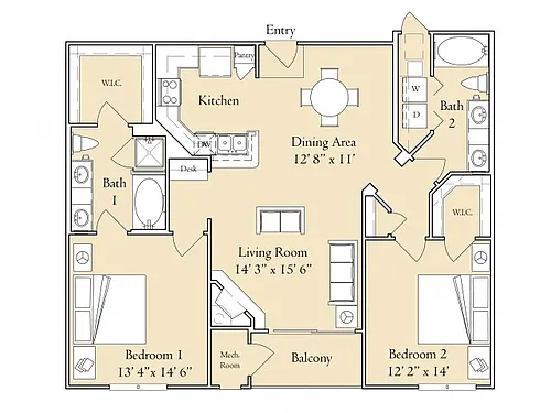 Floor plan 2 - Oleander