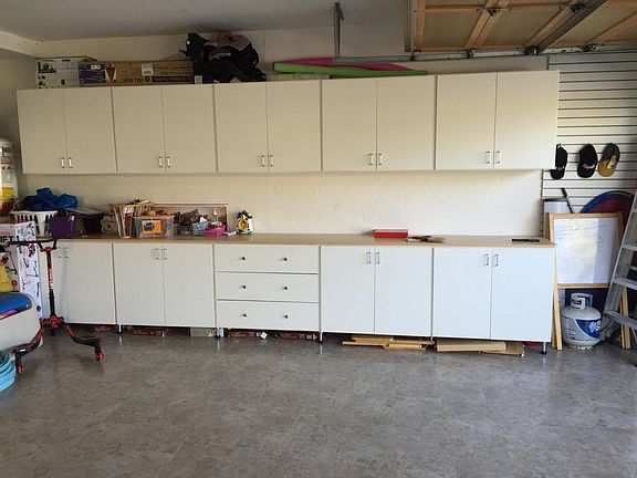 garage with lots of storage