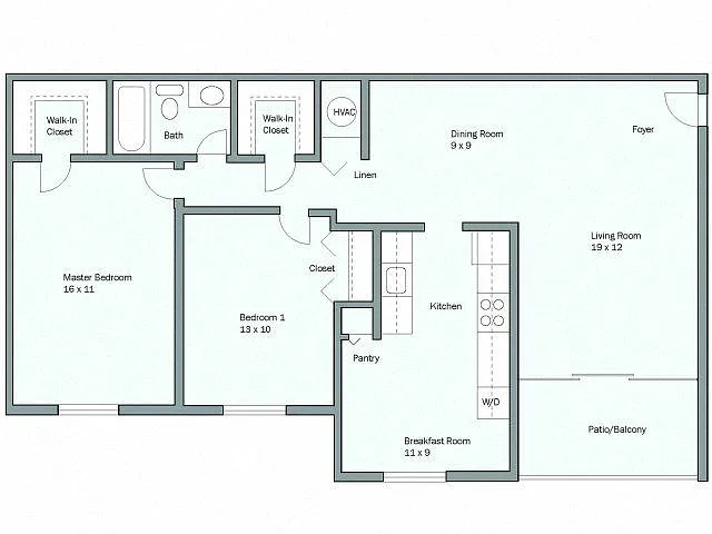 Floor plan Devonshire