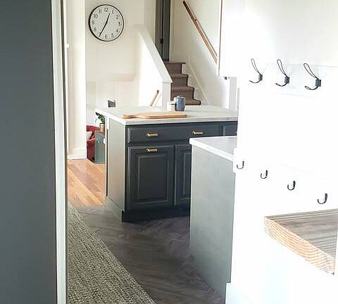 Mudroom into Kitchen