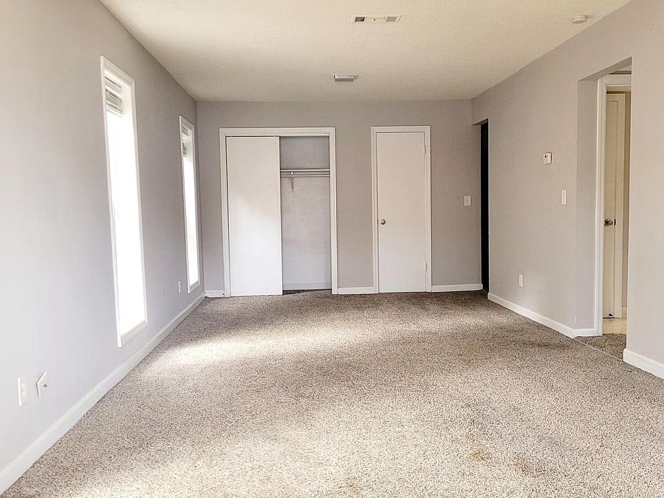 Living room with closet