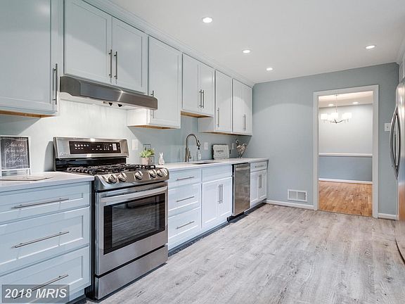 Kitchen with New Flooring