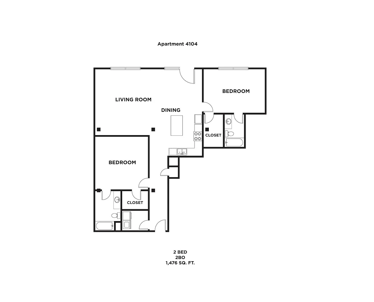 Floor plan 2BO