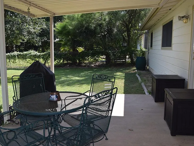 Covered back patio